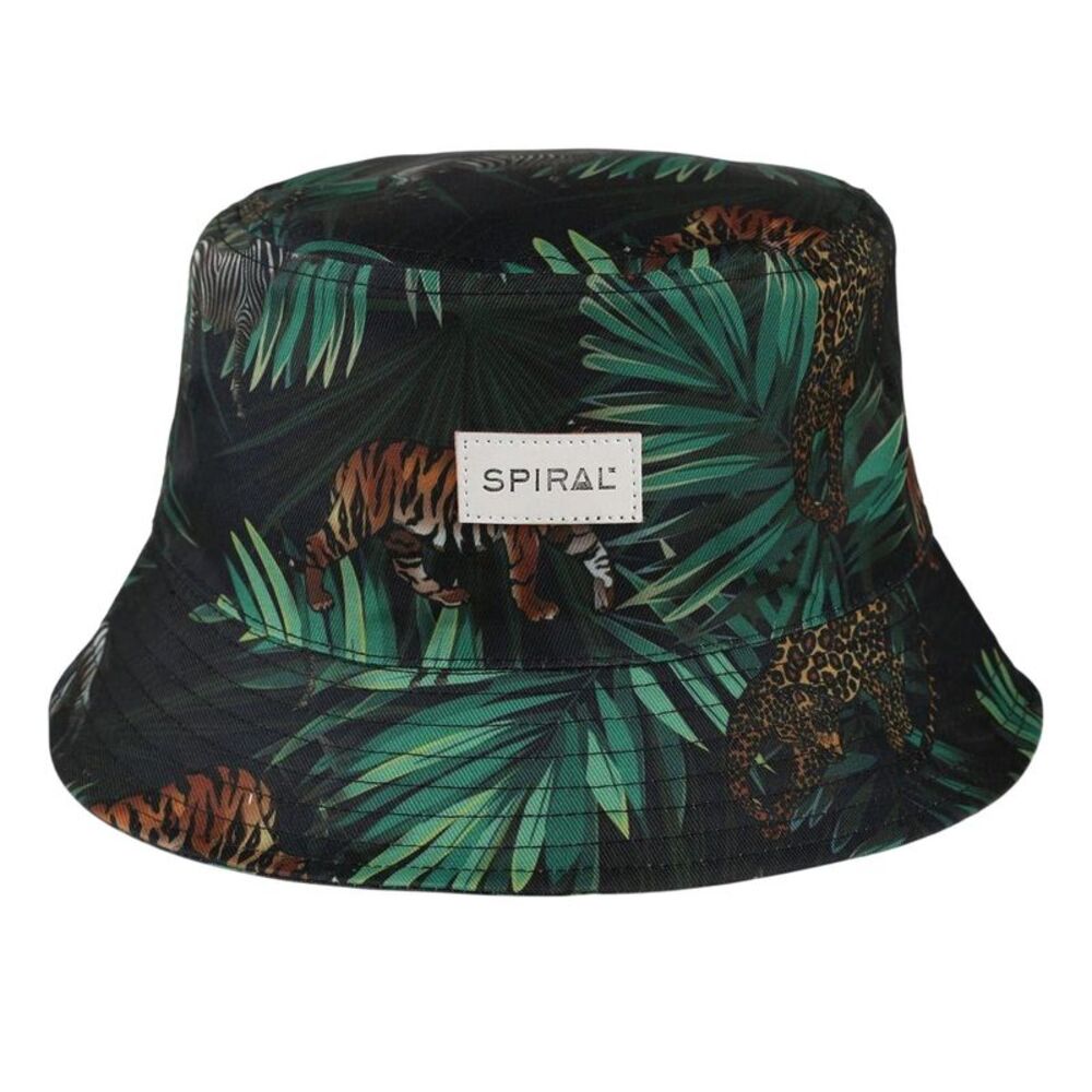 Spiral Unisex Adult Jungle Bucket Hat / Tropical Print